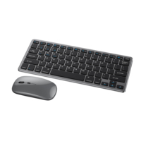 Juego de Teclado y Ratón Inalámbricos a Precio de Fábrica, para Computadora de Escritorio, Hogar, Oficina, Juegos, Profesional, 2.4G+BT, Modo Dual, 78 Teclas