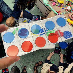 Paico <span class=keywords><strong>Kids</strong></span> - Juego de Mesa de Aprendizaje con Tablero de Conteo de Diez Cuadros, Juguetes Educativos de Plástico con Luz - Product Image 3