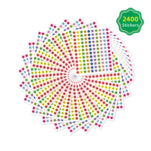 Paquete de 80 tablas de recompensas de incentivo para niños, estudiantes, <span class=keywords><strong>aula</strong></span>, <span class=keywords><strong>gestión</strong></span> del comportamiento en el hogar, 2400 piezas, pegatinas de estrellas, Material de papel - Product Image 3