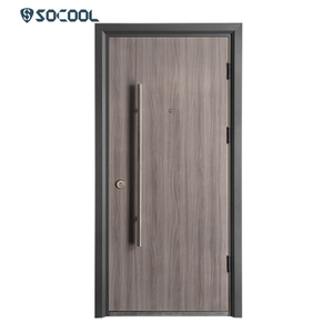 Moderno <span class=keywords><strong>casas</strong></span> frente metal manija de seguridad exterior puertas de acero - Product Image 1