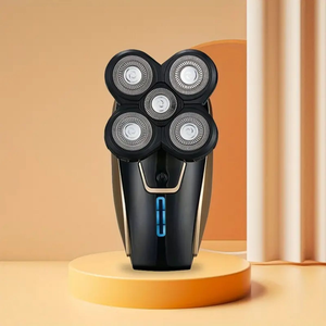 Youmay hommes sans fil Rechargeable humide sec étanche 5D rasoir lames rotatives sans fil électrique crâne tête chauve cheveux rasoir <span class=keywords><strong>tondeuse</strong></span> - Product Image 6