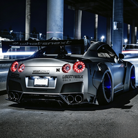 Nuevo Kit de Carrocería Ancha Estilo LB de Primera Generación, Parachoques Delanteros/Traseros de Fibra de Vidrio, Faldones Laterales, Cejas para Ruedas, Compatible con Nissan GT-R R35 2008-2024