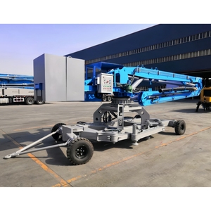 Machinerie à béton JIUHE, distributeur hydraulique mobile de type 15m 17m, flèche de placement de béton avec roues - Product Image 2