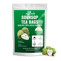 Aeglewell OEM/ODM Sachets de thé aux feuilles de corossol 100% pures et naturelles, Tisane pour le soutien immunitaire et la relaxation