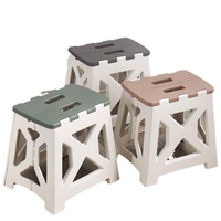 Tabouret pliant portable, design moderne, en plastique écologique, chaise simple, petit tabouret de jardin, extérieur, adultes, enfants, maison