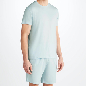 <strong>Men's</strong> Lounge <strong>Shorts</strong> Sets Bamboo <strong>Pyjama</strong> for <strong>Men</strong> Summer Sleep <strong>Shorts</strong> Sets Organic Jersey Pjs Custom Pajamas Set - Product Image 5