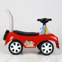 Nouveauté 2023 Voiture à roulettes en plastique à quatre roues pour enfants avec musique et lumières, propulsion par les pieds, pour bébés Mishore Hot