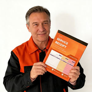 Carnet de reçus autocopiants personnalisé en gros, 2 feuillets, 3 plis, carnet de vente, papier NCR commercial, facture, duplicata, bon de livraison - Product Image 1