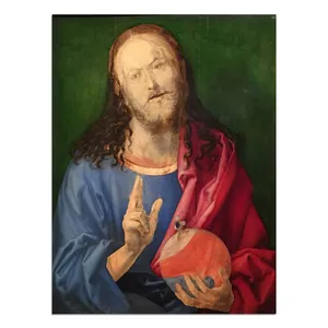 大芬美术馆品质再生产世界著名石油耶稣帆布画
