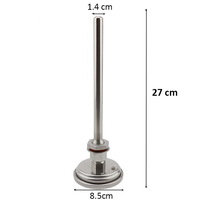 Kit de thermopuits sans soudure pour cloison, 1/2' NPT, thermomètre bimétallique sans soudure de 9 pouces en acier inoxydable, accessoires pour brassage maison