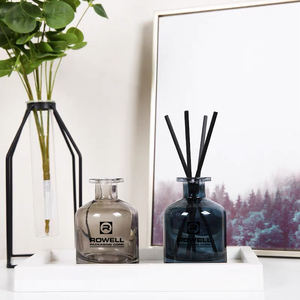 Venta al por mayor de lujo vacío redondo 100mL 120ml Aroma ámbar negro caña difusor botella de vidrio vacía 50ml - Product Image 5