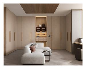 خزانة ملابس حديثة بستة أبواب من الخشب الرقائقي المكسو بالقشرة للبيع - Product Image 1