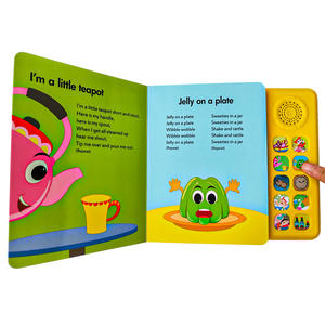 Fabricación personalizada <span class=keywords><strong>para</strong></span> niños Módulo de <span class=keywords><strong>libro</strong></span> de <span class=keywords><strong>audio</strong></span> Libros de tablero de aprendizaje temprano con botones de <span class=keywords><strong>libro</strong></span> de sonido Empuje de botones múltiples - Product Image 2