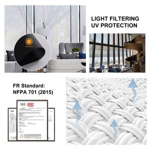 Persiana enrollable de tubo de aleación de aluminio, tela Solar con diseño Anti-<span class=keywords><strong>UV</strong></span>, 5% apertura, color negro - Product Image 5