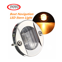 FOYO Best Seller 304SS Stern Navigation Light IP66 2NM 12V Lampe LED ronde rectangulaire SMD2835 pour bateaux à moins de 20m