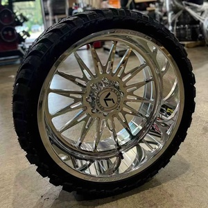 Cerchio in Lega Forgiato Velochi con Bordo Profondo Lucidato per Camion Ford F150 F250 F350 Silverado1500 2500 3500 Ram 6x139.7 8x180 8x165.1 - Product Image 4