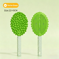 Brosse de toilettage durable en TPR pour animaux de compagnie, design bionique Durian, 2-en-1, pour démêlage et massage efficaces des chiens et des chats