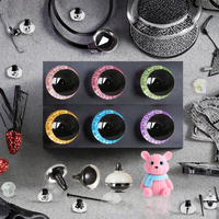 MUCUNNIA 96 Piezas Ojos de Seguridad 3D con Purpurina de 25mm, Ojos para Muñecos de Peluche Amigurumi con Temática Animal, Regalo para Amantes del Crochet