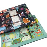 Student Briefpapier individuell bedruckte Spirale Notebook Hardcover Notebook Sticky Note Radiergummi Stift 5-in-1 Kinder Briefpapier Set