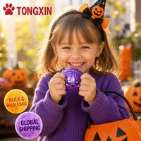 Squishy Halloween en forme de boulette, boîte mystère, jouet anti-stress à rebond lent, avec paillettes, vente en gros TONGXIN