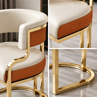Style brillant assorti aux couleurs, salon de manucure, chaise pour client, haut de gamme, élégant et tendance.