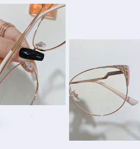 Gafas de espejo de Metal para ordenador, lentes con personalidad, antiluz azul, para videojuegos, montura óptica de Río, nuevo - Product Image 3