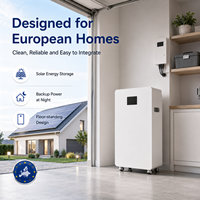 Système de batterie de stockage d'énergie domestique solaire hybride LiFePO4 16kWh 51.2V 314Ah CAN IEC62619 IEC63056 CE IP65 sur pied 8000+