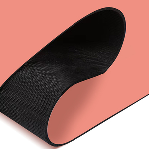 Ogamatte-tapete de yoga antiderapant para mujer, esterilla de entrenamiento de fitness de color rosa de goma natural con estampado personalizado - Product Image 4