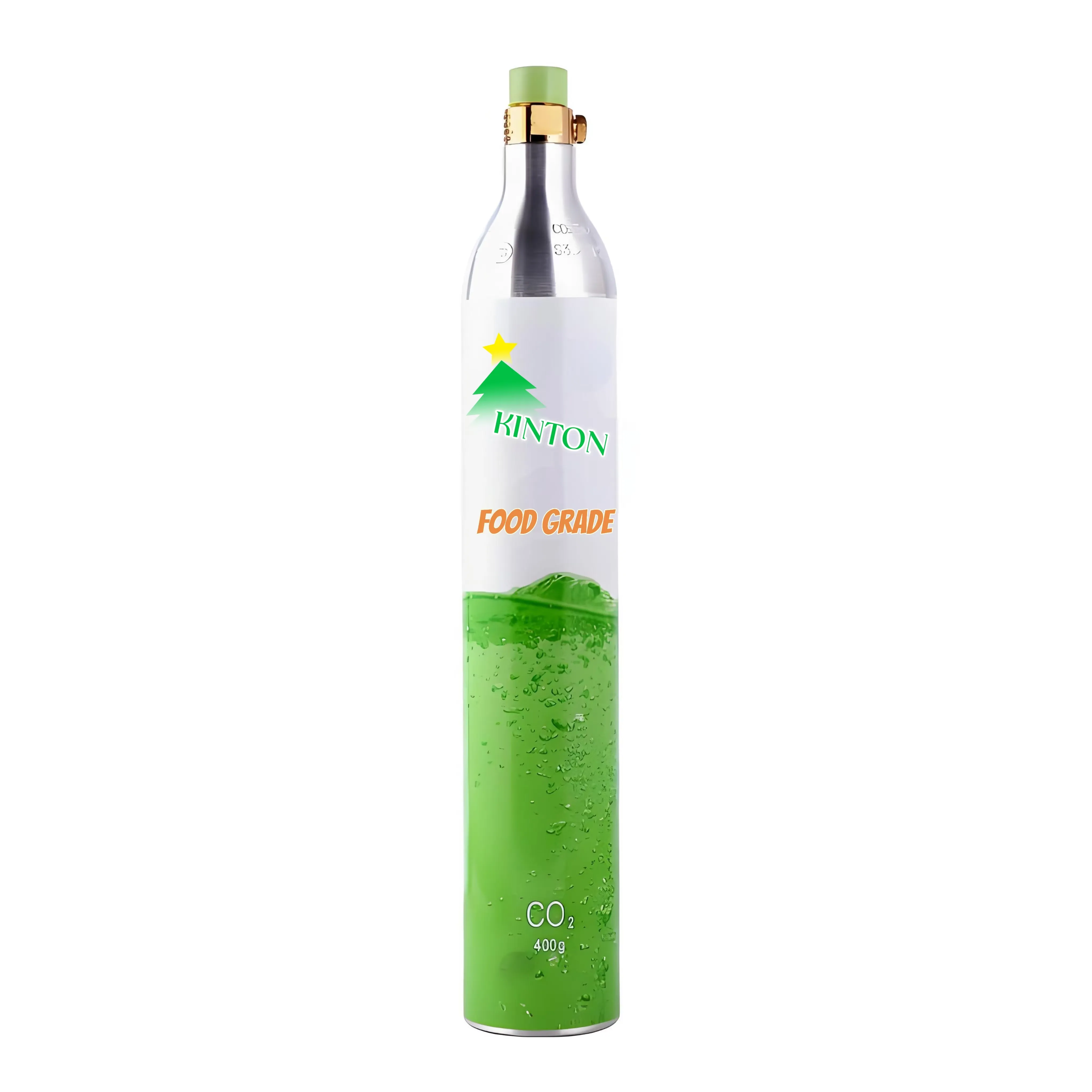 KINTON soda drink 0.6L co2 aluminum cylinder carbon dioxide cylinder aluminum alloy small gas cylinder