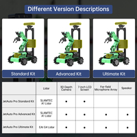 ROS2-Robot éducatif JetAuto Pro avec bras robotique AI Vision supportant la navigation Lidar, l'évitement d'obstacles, la saisie et la manipulation