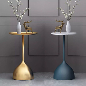 2025 Moq 1 Thiết Kế Kim Loại Cổ Điển Kim Loại Vàng Đồ Nội Thất Phong Cách Bắc Âu Vòng Bàn Cà Phê Luxuryliving Phòng Cho Phòng Ăn Phòng Ngủ - Product Image 1