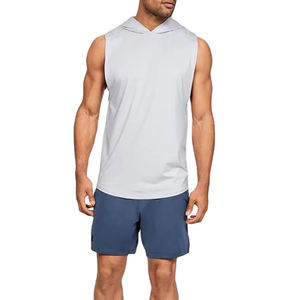 Top trending <b>mens</b> hoodies sweat shirts customized logo design <b>sleeveless</b> <b>hoodie</b> - Product Image 5