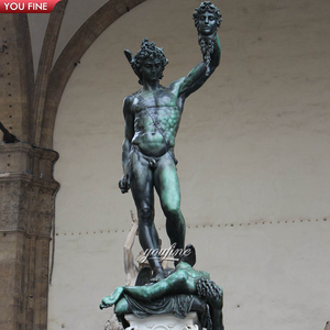 YOUFINE Statua di Perseo con Medusa in Bronzo a Grandezza Naturale Personalizzata, Patinata, <span class=keywords><strong>Mitologia</strong></span> Greca Classica per Musei e Piazze - Product Image 5