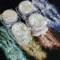 Poudre de pigment nacré Super Flash Glass Flake Diamond White Luster pour peinture, résine époxy, artisanat, plastiques, vernis à ongles, leurres de pêche