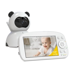 Babyphone BM5501 PTZ Vision à 360 degrés Vision nocturne infrarouge Image Ultra HD Écran 5,5 pouces Multi-langues Alarme <span class=keywords><strong>sonore</strong></span> - Product Image 1