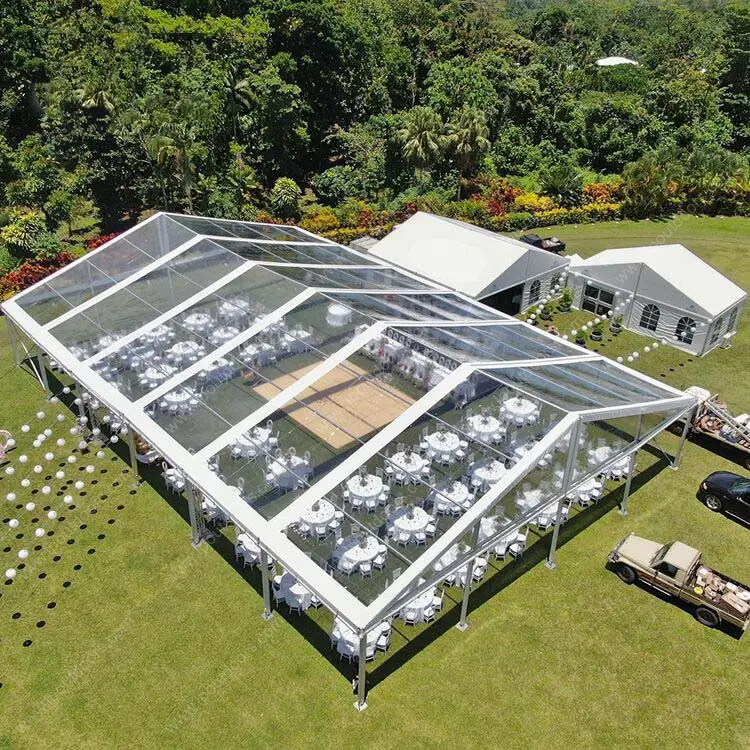 Düğün parti çadır-100 kişi için özelleştirilmiş açık beyaz 500 olay Marquee kilise Tenda