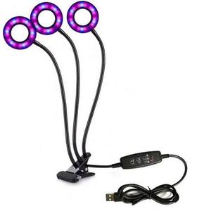 Lámparas Circulares Boyid 3 con Clip Flexible, Alimentación USB, Lámparas <span class=keywords><strong>Ultravioleta</strong></span> <span class=keywords><strong>de</strong></span> Espectro Completo <span class=keywords><strong>para</strong></span> Escritorio, <span class=keywords><strong>Luz</strong></span> <span class=keywords><strong>de</strong></span> Crecimiento <span class=keywords><strong>para</strong></span> <span class=keywords><strong>Plantas</strong></span> - Product Image 1