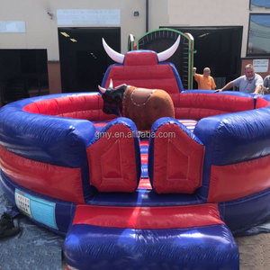 GMY Inflatables Rouge Noir Jeux gonflables de carnaval Jeux gonflables d'extérieur <span class=keywords><strong>Bull</strong></span> Ride Mechanical Rodeo - Product Image 4