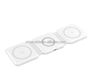 15W Wireless Charger <b>Stand</b> With Magnetic Charging Holder for Watch Earphone Universal Folding Wireless Charging Dock - Product Image 1