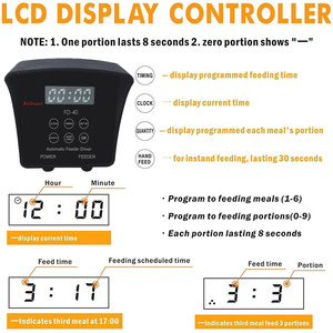 Zoobam <span class=keywords><strong>LCD</strong></span> Hiển Thị Lớn Lập Trình Tự Động Ao Trung Chuyển Wifi Điều Khiển Tự Động Cá Thực Phẩm Cho Ăn Dispenser Ngoài Trời Koi Trung Chuyển - Product Image 3
