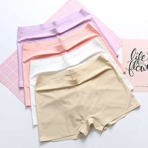 Culottes Gainantes <span class=keywords><strong>Femme</strong></span> Sans Marques, Boxers Coton Entrejambe Sécurisé, Shorty Anti-Transparence Quatre Coins, Idéal Été Fin - Product Image 1