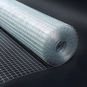 High Quality Hot-dip Galvanized Welded Hardware Cloth Black PVC Coated Welded Iron Wire <b>Mesh</b> Roll Price - Product Image 1