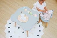 Meubles pour enfants d'âge préscolaire chaise de table en forme d'ours table et chaise de fête pour enfants en bois
