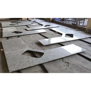 מכירה לוהטת פולני אבן נמר עור לבן מטבח גרניט השיש למטבח למעלה - Product Image 1