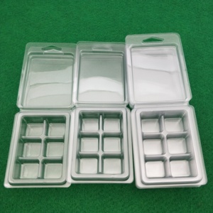 แม่พิมพ์เทียนหอมทรงสี่เหลี่ยมแบบใส 6 ช่อง - Product Image 1