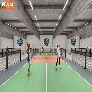 Terrain de pickleball préfabriqué en acrylique au design moderne, économique pour une utilisation en extérieur, dans les écoles et les gymnases - Product Image 2