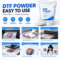 Échantillon Gratuit Poudre de Transfert DTF 80-170m Adhésif Thermofusible 20kg Polyuréthane Acrylique Blanc pour le Travail du Bois