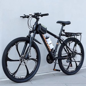 Vélo de montagne WOLF GUEST avec fourche en acier de 26 pouces, freins à disque, 21/24/27 vitesses, suspension à ressort à huile, pour hommes, trajets quotidiens, route, haute performance - Product Image 4