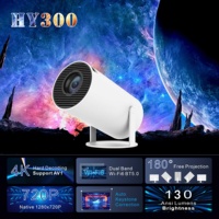Mini Proyector HY300 Multimedia Android 11 RK3326 130ANSI Lúmenes, 720p, Cine en Casa, Portátil, LCD, 4k, Enfoque Manual
