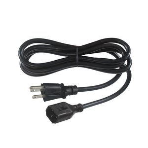 Câble d'alimentation CA US 16 AWG de 1,8 m, 3 broches IEC320 C14 vers NEMA 5-15P, câble d'extension robuste noir SJT - Product Image 3